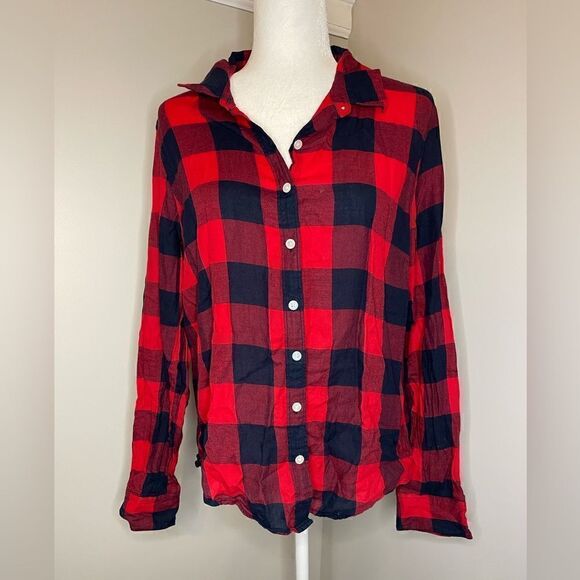 crown & ivy Tops - Crown & Ivy Buffalo Plaid Flannel Size XL (juniors)